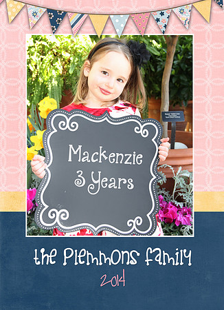Back of 5x7 Card
